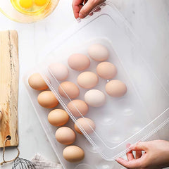 Deviled Egg Containers with Lid, 24 Portable Storage Carrier with Lid for Eggs Bpa-Free Egg Holder for Refrigerator Clear Egg Organizer for Easter Thanksgiving Party Home Kitchen Supplies