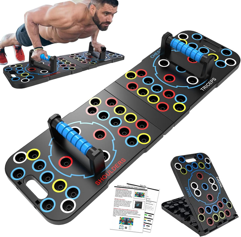 Solid Push up Board Home Workout Equipment Multi-Functional Pushup Stands System Fitness Floor Chest Muscle Exercise Professional Equipment Burn Fat Strength Training Arm Men & Women Weights , Best Choice for Daily Gifts