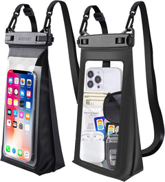 Large Capacity Waterproof Phone Pouch Floating, Waterproof Bag Case for Iphone 15 14 Pro Max 13 12 11 X XR 8 plus Samsung up to 6.9'', IPX8 Water Proof Phone Dry Bag for Boating Swimming Kayaking