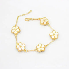 18k Gold Plating Flower Bracelets