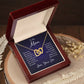 Interlocking Hearts Necklace - For Mom From Son