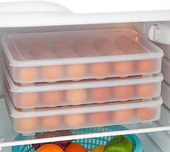 Deviled Egg Containers with Lid, 24 Portable Storage Carrier with Lid for Eggs Bpa-Free Egg Holder for Refrigerator Clear Egg Organizer for Easter Thanksgiving Party Home Kitchen Supplies