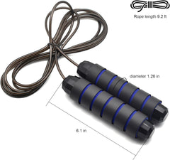 Jump Rope, Adjustable Jump Ropes,Skipping Rope Tangle-Free Rapid Speed with Ball Bearings for Women Men Kids,Exercise & Slim Body Jumprope at Home School Gym